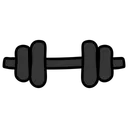 Free Halteres Treino Barra Ícone