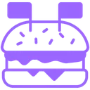 Free Food Hamburger Fast Food Icon