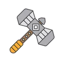 Free Hammer Weapon Military Icon