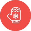 Free Hand Gloves Snowflake Icon