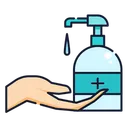 Free Hand Wash Disinfectant Icon