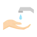 Free Hand Wash Water Hygene Icon