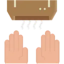 Free Hand Air Dry Icon