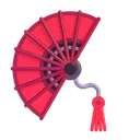 Free Hand Fan Color Icon