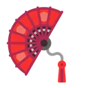 Free Hand Fan Flat Icon