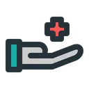 Free Hand Hospital Medical Icon