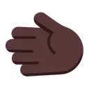 Free Hand Flat Dark Icon