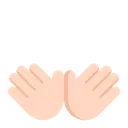 Free Hands Flat Light Icon