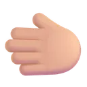 Free Hand Color Medium Light Icon