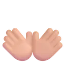 Free Hands Color Medium Light Icon