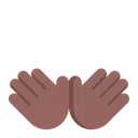 Free Hands Flat Medium Dark Icon