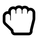 Free Hand Grab Rock Icon