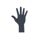 Free Hand raised  Icon