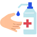 Free Hand Sanitiser Sanitiser Clean Hands Icon