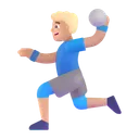 Free Playing Handball Color Icon