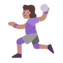 Free Playing Handball Flat Icon
