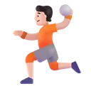 Free Playing Handball Color Icon