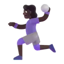 Free Playing Handball Color Icon