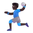 Free Playing Handball Color Icon
