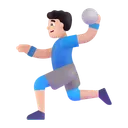 Free Playing Handball Color Icon