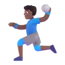 Free Playing Handball Color Icon