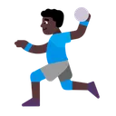 Free Playing Handball Flat Icon