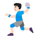 Free Playing Handball Flat Icon