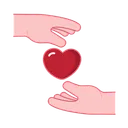 Free Hand Heart Gesture Icon