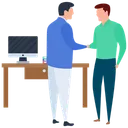 Free Business Deal Handshaking Business Relationship Icon