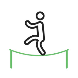 Free Hanging From Ropes  Icon