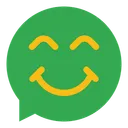 Free Happy Chat Emoji Icon