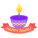 Free A A Happy Diwali Diwali Lamp Icon