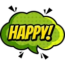 Free Happy Speech Bouble Chat Bouble Icon