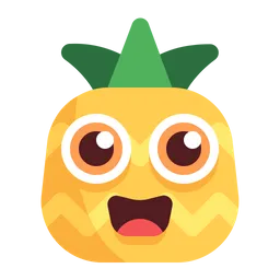 Free Happy Pineapple Emoji Icon