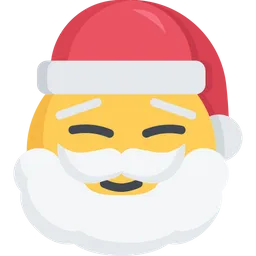 Free Happy Santa Emoji Icon