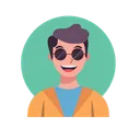 Free Happy Young Boy Emotion Expression Icon