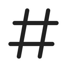 Free Hashtag  Icon