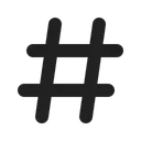 Free Number Symbol Icon