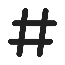 Free Hashtag  Icon