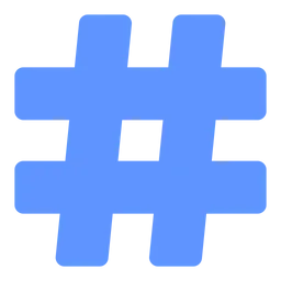 Free Hashtag Logo Ícone