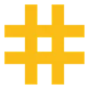 Free Hashtag Tag Social Network Icon