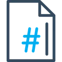 Free Hashtag file  Icon