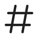 Free Number Symbol Hashtag Number Icon