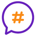 Free Hashtag  Icon