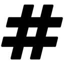 Free Hashtag Tag Programming Icon