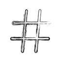 Free Hashtag Hex Sign Icon