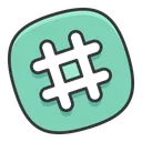 Free Hashtag Social Media Icon