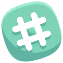 Free Hashtag Social Media Icon