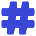 Free Hastag Social Media Tag Icon
