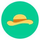 Free Hat Straw Cap Icon